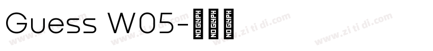 Guess W05字体转换